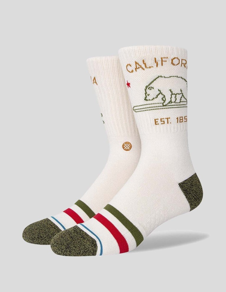 Calcetines STANCE california republic 2 socks off white